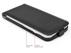 Etui cuir noir pour iPhone 6 ( 4.7 )