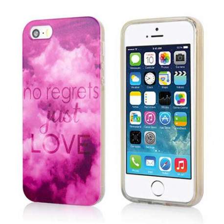 Coque semi rigide REGRETS pour iPhone 5 et 5S