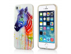 Coque semi rigide ZEBRA pour iPhone 5 et 5S