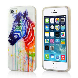 Coque semi rigide ZEBRA pour iPhone 5 et 5S