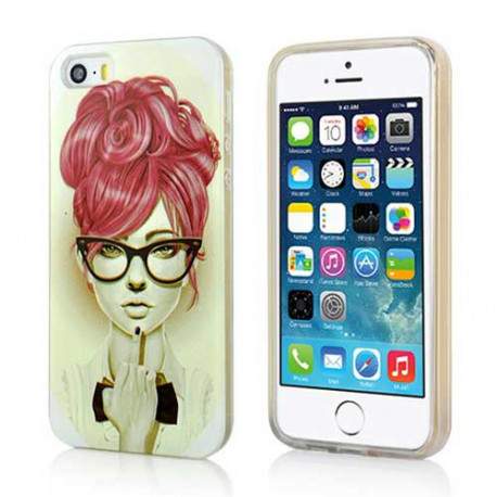 Coque semi rigide GLASS pour iPhone 5 et 5S