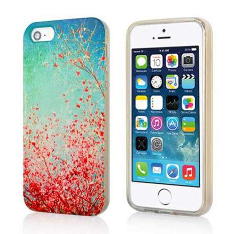 Coque semi rigide FLOWERS TREE pour iPhone 5 et 5S