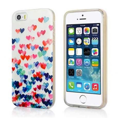 Coque semi rigide LOVE COLOR pour iPhone 5 et 5S