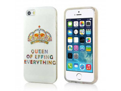 Coque semi rigide QUEEN pour iPhone 5 et 5S