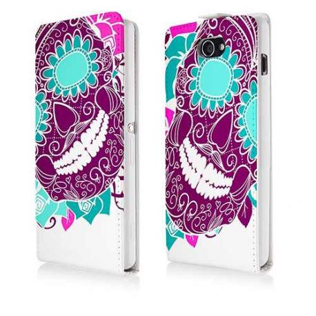 Etui cuir OOH BONES LOVE pour Iphone 5 et 5S