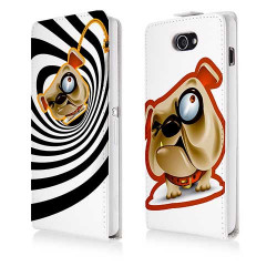 Etui cuir OOH CRAZY DOG pour Iphone 5 et 5S