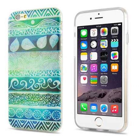 Coque souple GREEN TRIBAL pour iPhone 6 ( 4.7 )