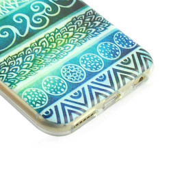 Coque souple GREEN TRIBAL pour iPhone 6 ( 4.7 )