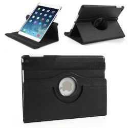 Etuis cuir 360 noir pour IPAD AIR