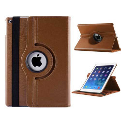 Etui cuir 360 marron pour IPAD AIR 2