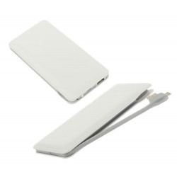 Batterie blanche POWER BANK 10 000mAh pour telephones et MP3