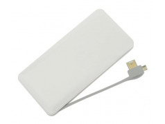 Batterie blanche POWER BANK 10 000mAh pour telephones et MP3