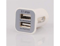Double Chargeur 12 volts 2.1 A, allume cigare pour téléphones, tablettes ou lecteurs MP3