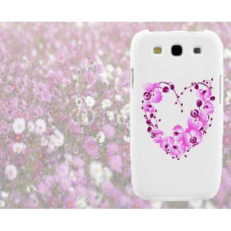 Coque COEUR FLEURS pour Samsung Galaxy A5