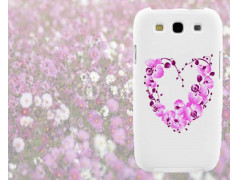 Coque COEUR FLEURS pour Samsung Galaxy A7