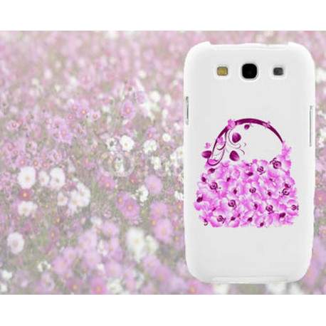 Coque SAC A MAIN FLEURS pour Samsung Galaxy A3 Coque SAC A MAIN FLEURS pour Samsung Galaxy A3