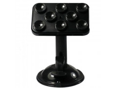 Support voiture MINI VENTOUSES universel noir pour telephones et lecteurs multimedia