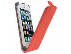 Etui cuir2 rouge pour iPhone 5 et 5S