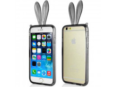 Coque souple LAPIN noir pour iPhone 6 ( 4.7 )