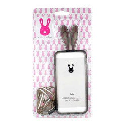 Coque souple LAPIN noir pour iPhone 6 ( 4.7 )