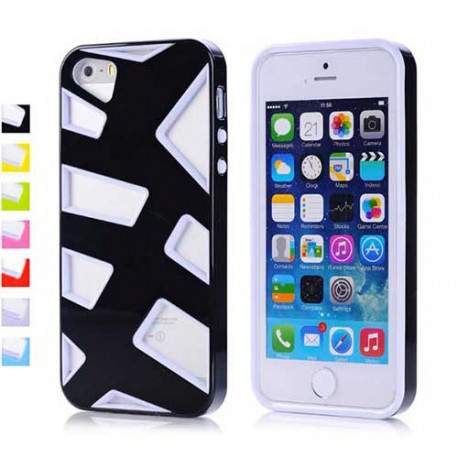 Coque FRAME noire et blanche pour iPhone 5 et 5S