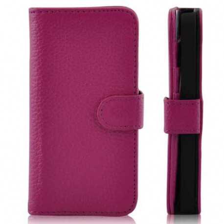 Etui cuir rose pour iPhone 5 et 5S