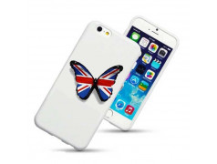 Coque rigide PAPILLON Anglais pour iPhone 4 et 4S