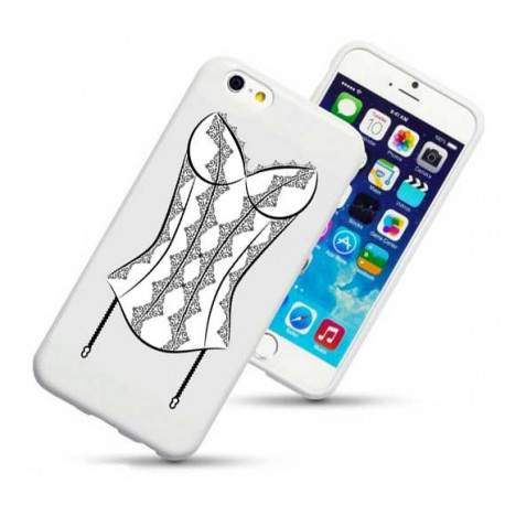 Coque rigide CORSET NOIR pour iPhone 5 et 5S