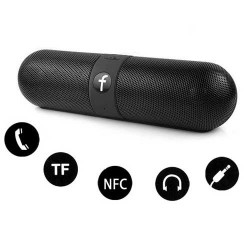 Haut parleurs F noir bluetooth pour iphone, ipod et pour autres telephones 