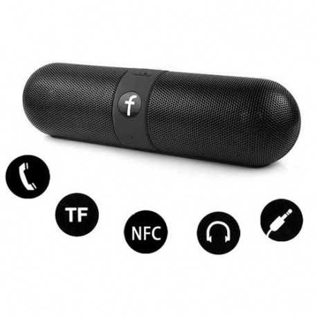 Haut parleurs F noir bluetooth pour iphone, ipod et pour autres telephones 