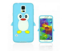 Coque PINGOUIN bleue pour Samsung Galaxy S5