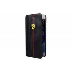 Etui folio carbone originale noir FERRARI pour iPhone 6