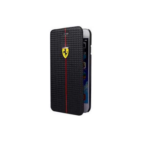 Etui folio carbone originale noir FERRARI pour iPhone 6