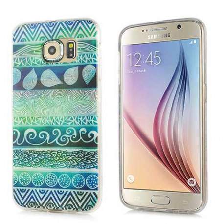 Coque souple GREEN TRIBAL pour Samsung Galaxy S6