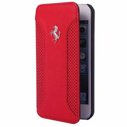 Etui cuir originale rouge FERRARI F12 pour iPhone 6