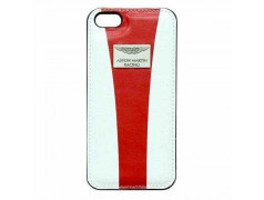 Coque cuir originale blanche et rouge ASTON MARTIN pour iPhone 5 et 5S