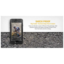 Coque originale LIFEPROOF nüüd noire anti chocs , waterproof et résistante pour iPhone 6 Plus