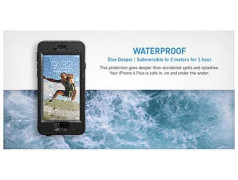 Coque originale LIFEPROOF nüüd noire anti chocs , waterproof et résistante pour iPhone 6 Plus