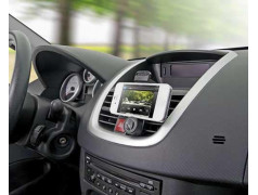 Support voiture GRILLE universel noir pour telephones et lecteurs multimedia