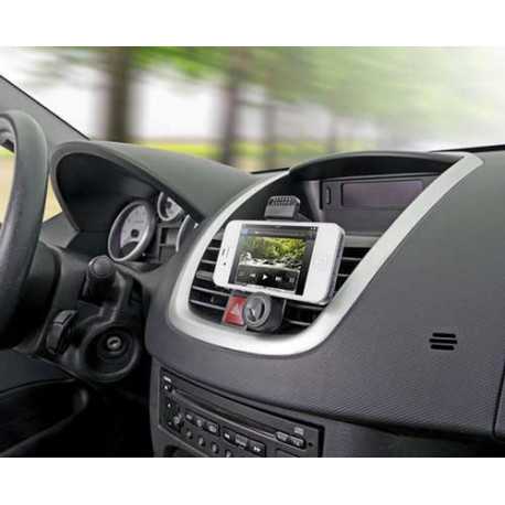 Support voiture GRILLE universel noir pour telephones et lecteurs multimedia