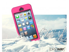 Coque ETANCHE originale DRYWAY rose pour iPhone 5 et 5S