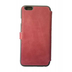 Etui portefeuille originale STARCLIPPERS en cuir rose pour iPhone 6