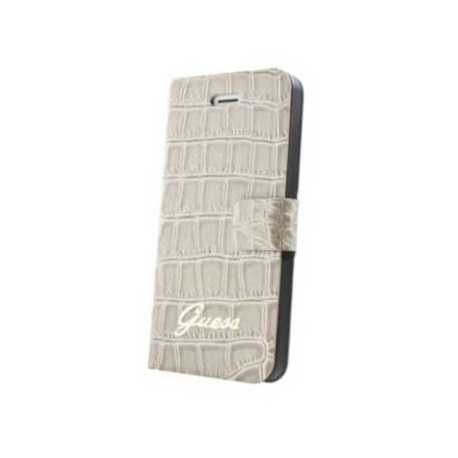 Etui Folio Guess beige effet croco iPhone 5C