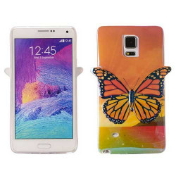 Coque PAPILLON 3D pour SAMSUNG GALAXY NOTE 4