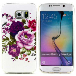Coque souple FLOWERS pour Samsung Galaxy S6