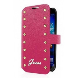 Etui Folio cuir Rose GUESS Studded Collection samsung Galaxy Trend Lite