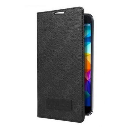 Housse Etui Folio GUESS 2 Noir croco Galaxy S5