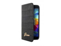 Housse Etui Folio GUESS 2 Noir croco Galaxy S5