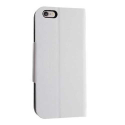 Housse Etui cuir Folio blanc iPhone 6