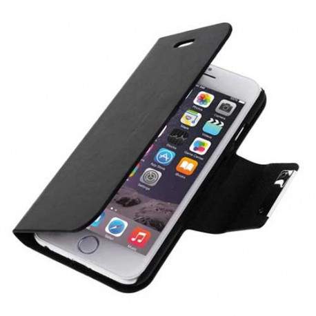 Housse Etui cuir Folio noir iPhone 6 Housse Etui cuir Folio noir iPhone 6